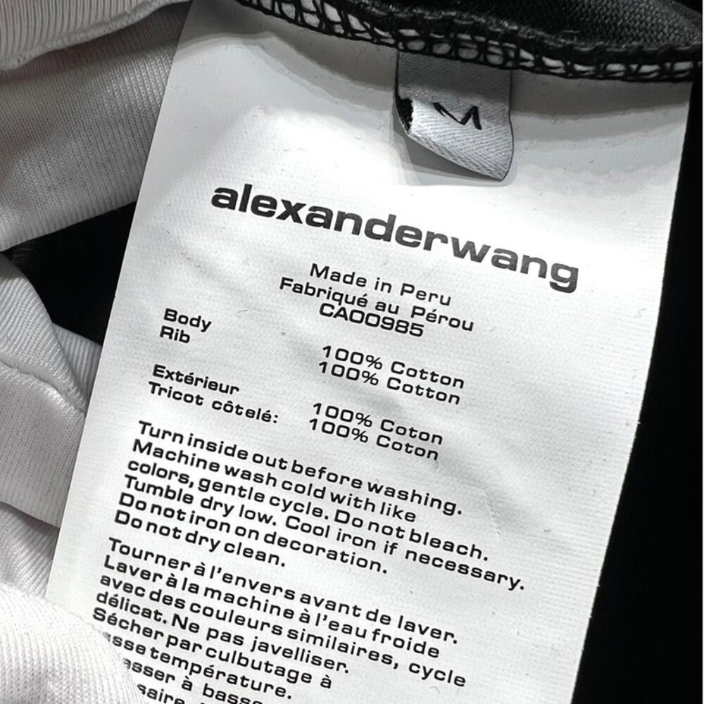 Alexander Wang Printed Lettering Short-Sleeved T-Shirt - Picture 8 of 10